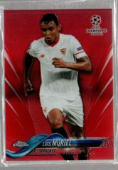 Luis Muriel [Red Refractor] Soccer Cards 2017 Topps Chrome UEFA Champions League Prices