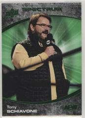 Tony Schiavone [Green] #12 Wrestling Cards 2021 Upper Deck AEW Spectrum Prices