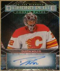 Dustin Wolf [Spectrum] #DPR-DW Hockey Cards 2023 Upper Deck Black Diamond Plate Rookie Auto Prices