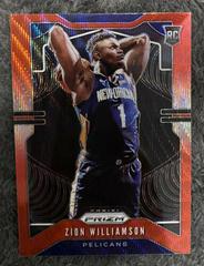 Zion Williamson [Ruby Wave] Basketball Cards 2019 Panini Prizm Prices
