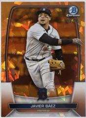 Javier Baez [Orange] #13 Baseball Cards 2023 Bowman Chrome Sapphire Prices