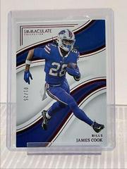 James Cook [Red] #4 Football Cards 2023 Panini Immaculate Prices