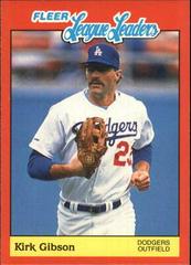 Kirk Gibson #15 Baseball Cards 1989 Fleer League Leaders Prices