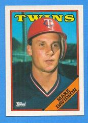 Mark Davidson #19 Baseball Cards 1988 Topps Tiffany Prices