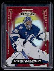 Andrei Vasilevskiy [Red] #10 Hockey Cards 2021 Upper Deck Stature Prices