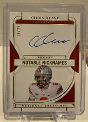 Chris Olave [Gold] Football Cards 2022 Panini National Treasures Collegiate Notable Nicknames Autographs Prices