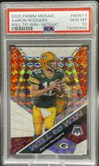 Aaron Rodgers #WW11 Football Cards 2020 Panini Mosaic Will to Win Prices