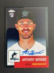 Anthony Bender [Black] Baseball Cards 2022 Topps Chrome Platinum Anniversary Autographs Prices
