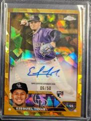 Ezequiel Tovar [Gold] Baseball Cards 2023 Topps Chrome Update Sapphire Autographs Prices