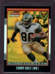 Torry Holt [Gold Refractor] #30 Football Cards 2001 Bowman Chrome Prices