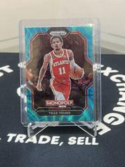 Trae Young [Teal Wave] #1 Basketball Cards 2022 Panini Prizm Monopoly Prices