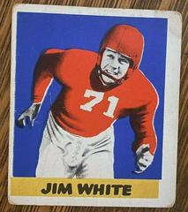 Jim White #45 Football Cards 1948 Leaf Prices