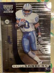Barry Sanders #35 Football Cards 2000 Playoff Momentum Prices
