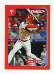 Bryce Harper [Red] #1 Baseball Cards 2020 Topps Total Prices