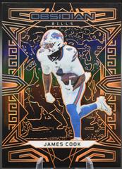 James Cook [Orange Electric Etch] #10 Football Cards 2023 Panini Obsidian Prices
