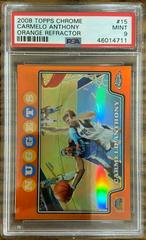 Carmelo Anthony [Orange Refractor] Basketball Cards 2008 Topps Chrome Prices