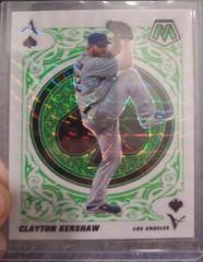 Clayton Kershaw [Green Fluorescent] Baseball Cards 2022 Panini Mosaic Aces Prices