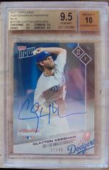 Clayton Kershaw [Autograph Blue] #PS18B Baseball Cards 2017 Topps Now Postseason Prices
