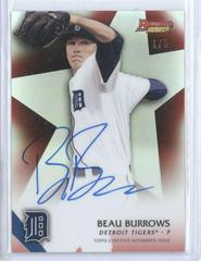 Beau Burrows [Red Refractor] Baseball Cards 2015 Bowman's Best of Autographs Prices