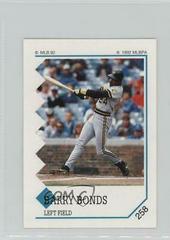 Barry Bonds Baseball Cards 1992 Panini Stickers Prices