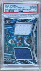 Anthony Richardson [Blue Neon] #3 Football Cards 2023 Panini Spectra Rising Rookie Materials Prices