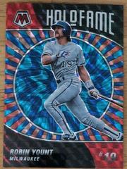 Robin Yount [Reactive Blue] Baseball Cards 2022 Panini Mosaic Holofame Prices