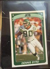 Dennis Byrd #143 Football Cards 1990 Panini Sticker Prices