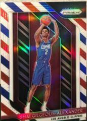 Shai Gilgeous Alexander [Red, White, Blue] #184 Basketball Cards 2018 Panini Prizm Prices
