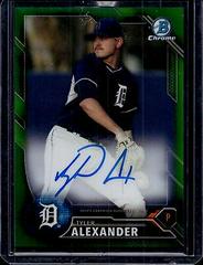 Tyler Alexander [Green Refractor] #BCAP-TA Baseball Cards 2016 Bowman Chrome Prospect Autograph Prices