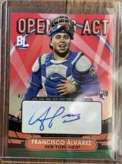 Francisco alvarez [Red] #OAA-FA Baseball Cards 2023 Topps Big League Opening Act Autographs Prices