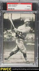 Zack Wheat Baseball Cards 1925 Exhibits Prices