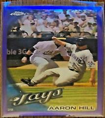 Aaron Hill #151 Baseball Cards 2010 Topps Chrome Prices