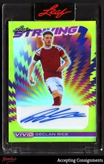 Declan Rice #S-DR1 Soccer Cards 2022 Leaf Vivid Striking Autographs Prices
