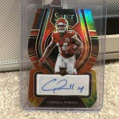Cornell Powell [Tie Dye Die Cut] #RS-CPO Football Cards 2021 Panini Select Rookie Signatures Prices