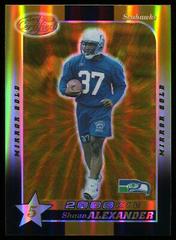 Shaun Alexander [5 Star Mirror Gold] Football Cards 2000 Leaf Certified Prices