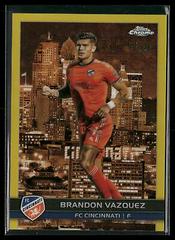 Brandon Vazquez [Gold] Soccer Cards 2023 Topps Chrome MLS Big City Strikers Prices