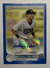 Anthony Volpe [Autograph Blue] #PD-77 Baseball Cards 2022 Topps Pro Debut Prices
