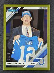 Andrew Luck [Gold Press Proof] #114V Football Cards 2019 Donruss Prices