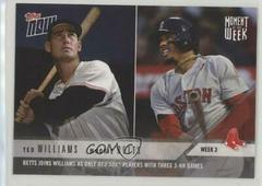 Mookie Betts, Ted Williams #MOW-3 Baseball Cards 2018 Topps Now Moment of the Week Prices