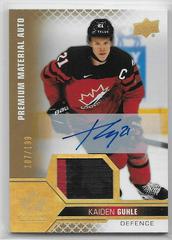 Kaiden Guhle [Autograph Patch] #13 Hockey Cards 2022 Upper Deck Team Canada Juniors Prices
