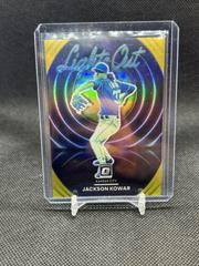 Jackson Kowar [Gold] #LO-4 Baseball Cards 2022 Panini Donruss Optic Lights Out Prices