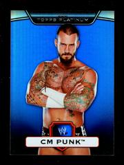 CM Punk [Blue] Wrestling Cards 2010 Topps Platinum WWE Prices