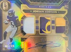 Jordan Addison [Jersey Autograph Triple Sapphire] #286 Football Cards 2023 Panini Gold Standard Prices