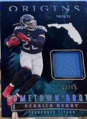 Derrick Henry [Turquoise] #HR-DHE Football Cards 2022 Panini Origins Hometown Roots Prices