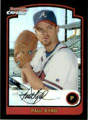 Paul Byrd [Refractor] #18 Baseball Cards 2003 Bowman Chrome Prices