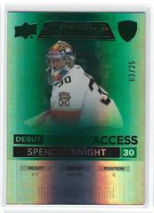 Spencer Knight [Green] #146 Hockey Cards 2021 Upper Deck Credentials Prices