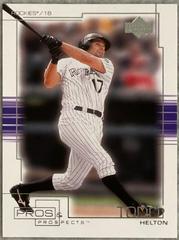 Todd Helton #89 Baseball Cards 2001 Upper Deck Pros & Prospects Prices