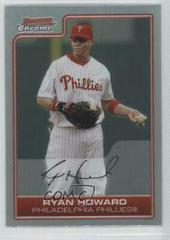 Ryan Howard [Refractor] #57 Baseball Cards 2006 Bowman Chrome Prices