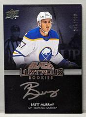 Brett Murray #LRS-BM Hockey Cards 2021 SPx UD Black Lustrous Rookie Signatures Prices