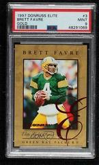 Brett Favre [Gold] #3 Football Cards 1997 Panini Donruss Elite Prices